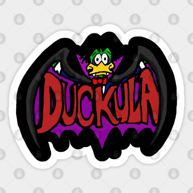 Duck-ula Sticker by Undeadredneck